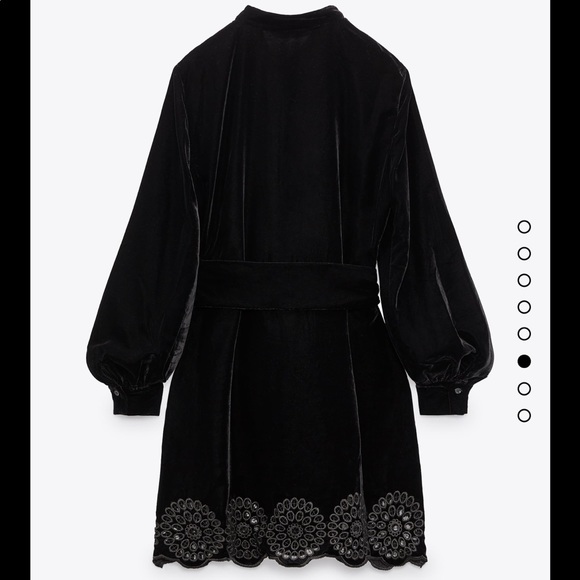 ♥️ ZARA NWT Velvet mini dress XS - Picture 3 of 5